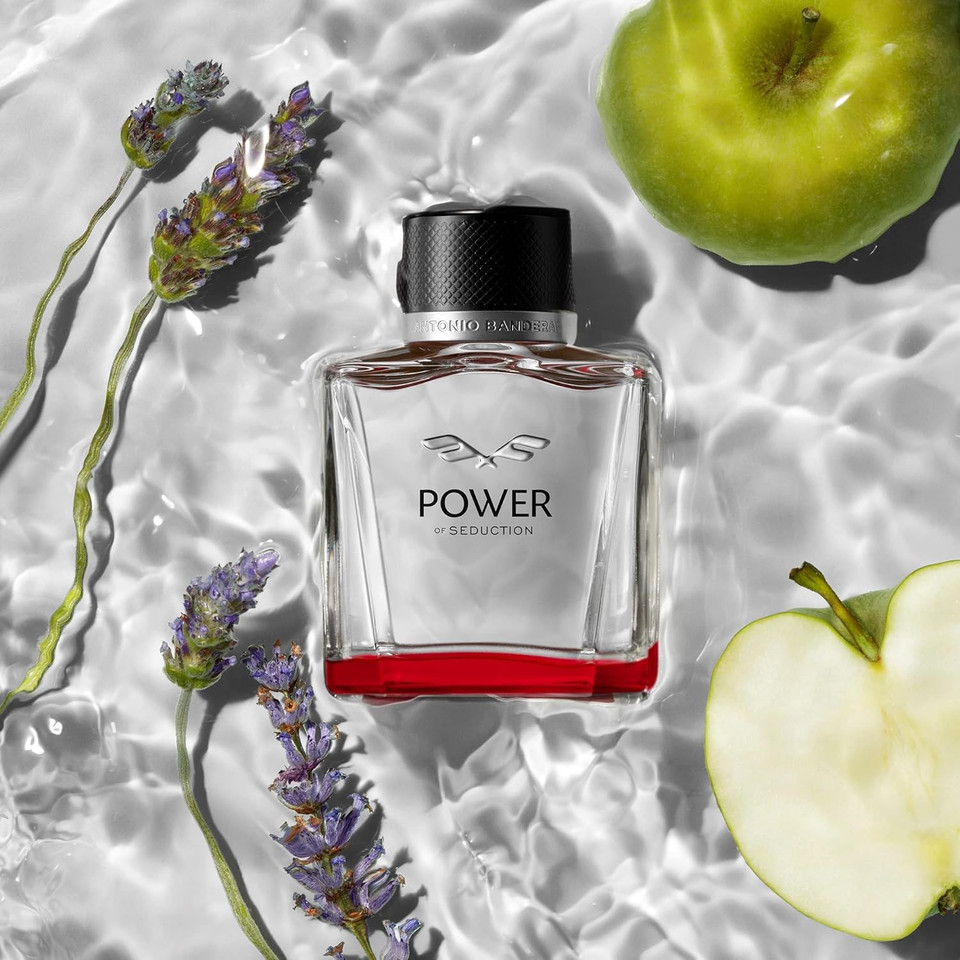 Banderas Perfumes - Power of seduction - Eau de toilette Spray for Men - Long Lasting - Masculine, Elegant and Sexy Fragance - Lavender, Apple and Woody Notes - Ideal for Day Wear - 100 ml