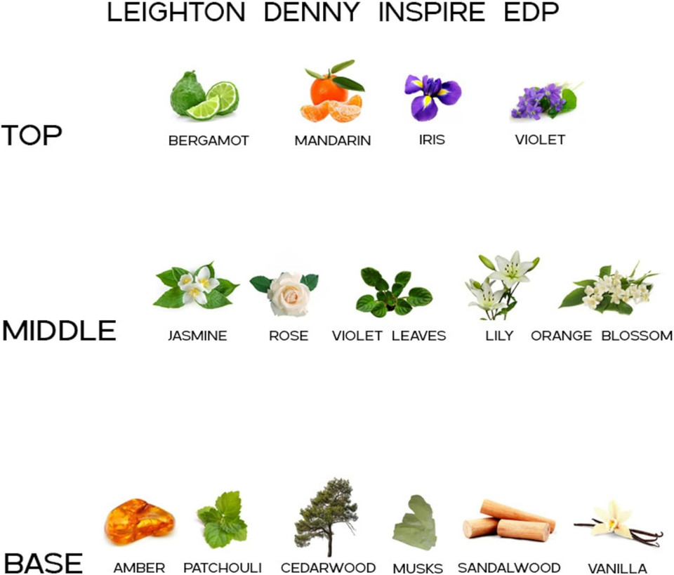 LEIGHTON DENNY Inspire 50ml Eau de Parfum Fragrance