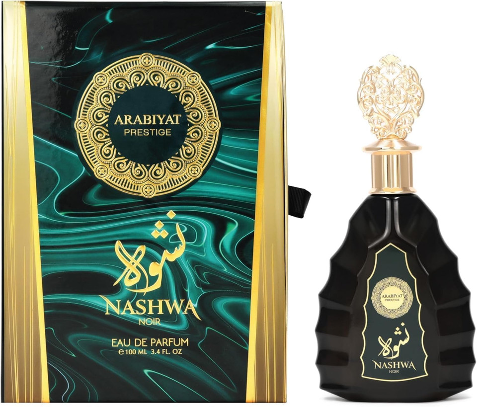 Arabiyat Prestige Nashwa Noir EDP Eau de Parfum For Women and Men (Unisex), 100 ml Made in UAE