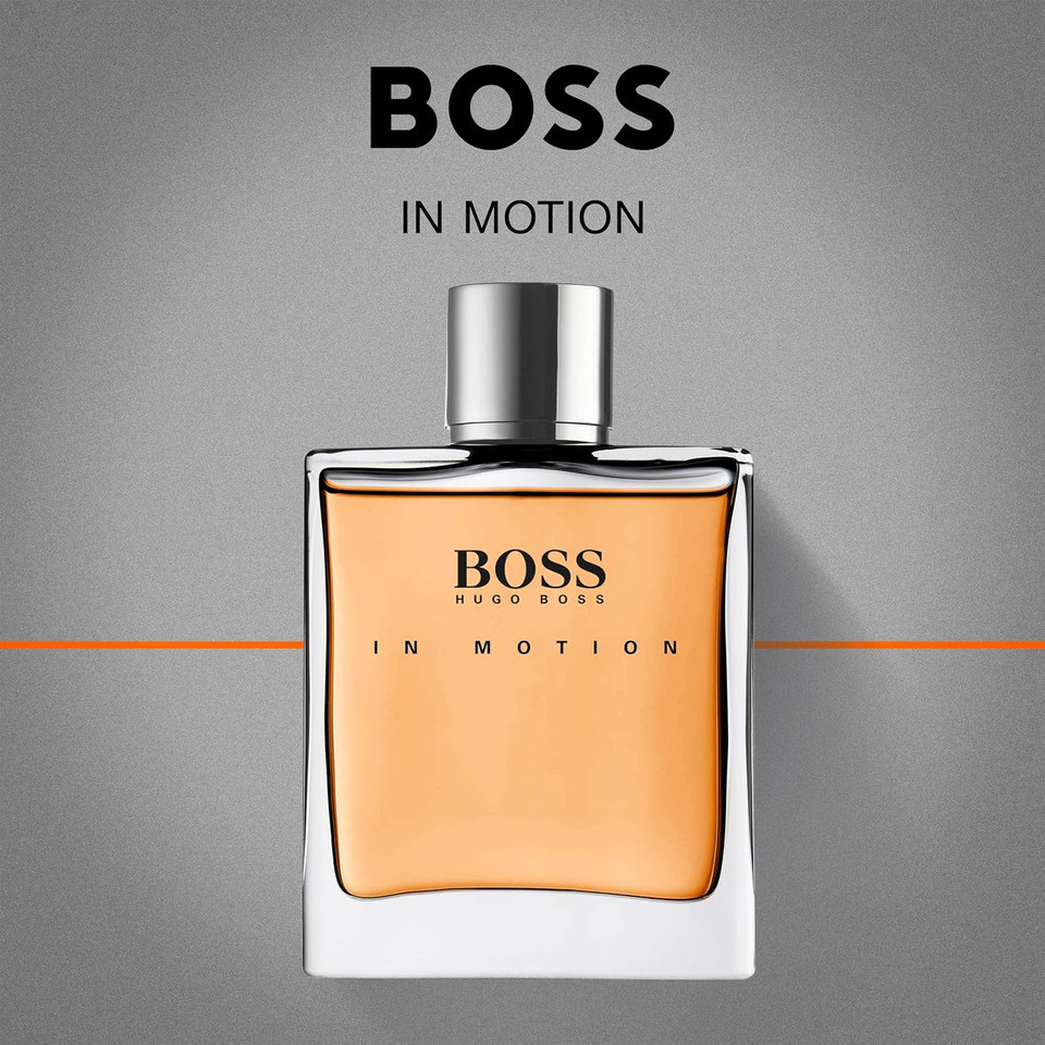 BOSS In Motion - Eau de Toilette for Him - Ambery Fragrance With Notes Of Bergamot, Cinnamon, Sandalwood - Medium Longevity - 100ml