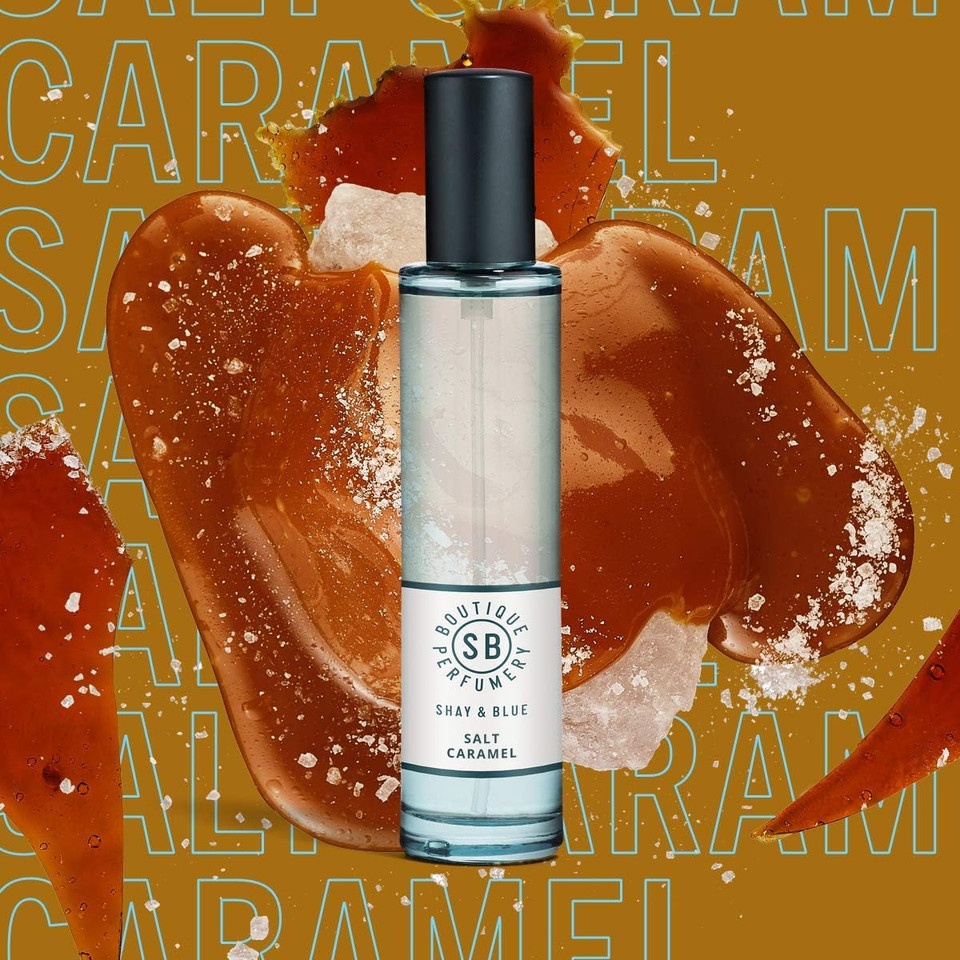 SHAY & BLUE Natural Spray Fragrance Caramel Bourbon Vanilla and Sea Salt