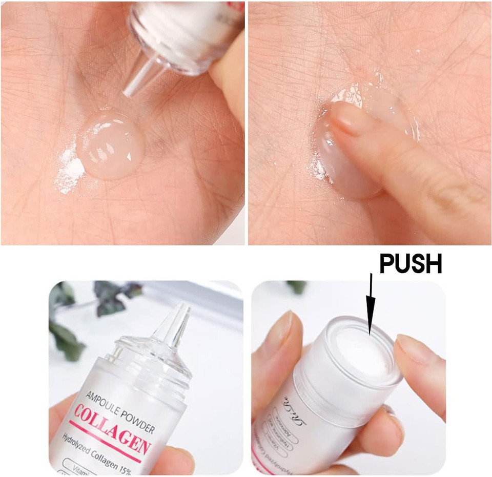 Rire Skin Care Collagen Powder 8G, Use By Mixing With Essence, Serum, Hair Products, Body Products, Cream, Hair Product, Hydrolyzed Collagen 15%, Contains Vitamin C, Hyaluronic Acid, And Adenosine