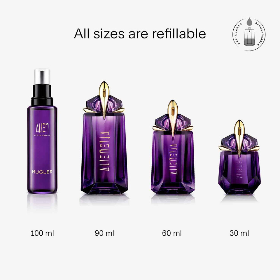 Mugler Alien Eau de Parfum, Refillable, Floral Woody Women's Fragrance