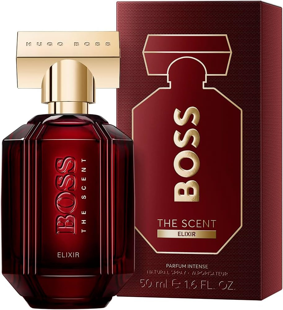 BOSS The Scent Elixir for Her - Ambery Fragrance with Notes of Pink Peppercorn, Atropa Belladonna Flower and Amber Accord - High Longevity - 30ml