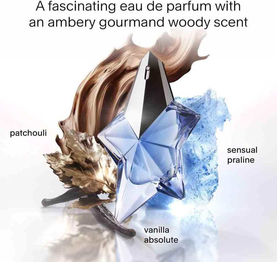 Mugler Angel Eau de Parfum, Women's Perfume, Ambery Gourmand, Refillable Bottle