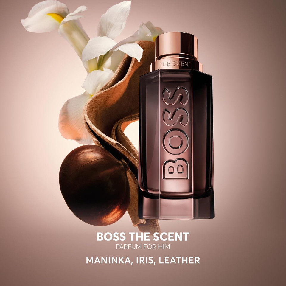 BOSS The Scent - Le Parfum for Him - Ambery Fragrance With Notes Of Ginger & Maninka Fruit, Iris and Leather Accord - High Longevity - 100ml