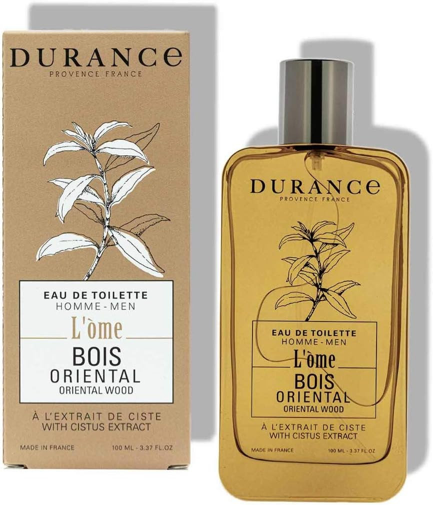 Durance L'Ome Eau de Toilette For Men, 100ml - Oriental Wood Fragrance For Men - Woody, Amber, Sensual Scent Infused - Men's Aftershave Perfume