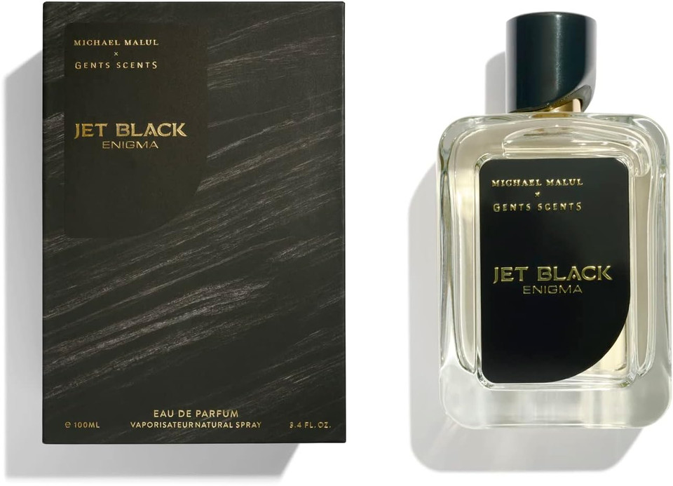 Michael Malul Jet Black Enigma Eau de Parfum for Men - 100ml | 3.4oz