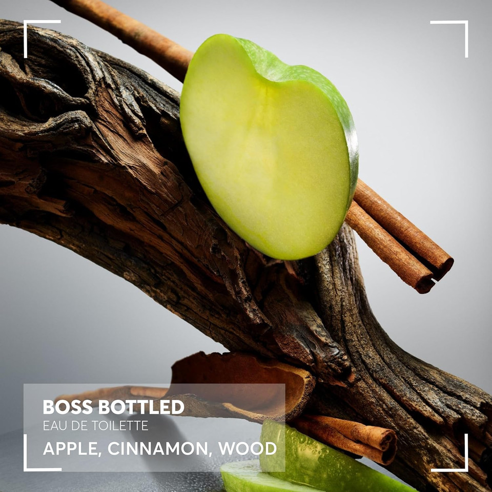 BOSS Bottled - Eau de Toilette for Him - Woody & Fruity Fragrance with Notes of Apple, Cinnamon and Wood