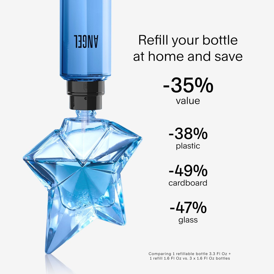 Mugler Angel Eau de Parfum Refill Bundle, Ambery Gourmand Women's Fragrance