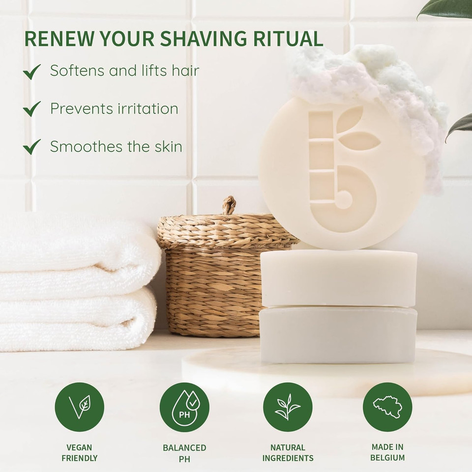 Bambaw | Shaving Bar for Women | 80g | Apricot Oil & Vitamin E Natural Soap Bar | Vegan Shave Soap for all Skin Types | Apricot Shaving Block Bambaw | Shaving Bar for Women | 80g | Apricot Oil & Vitamin E Natural Soap Bar | Vegan Shave Soap for all Skin Types | Apricot Shaving Block