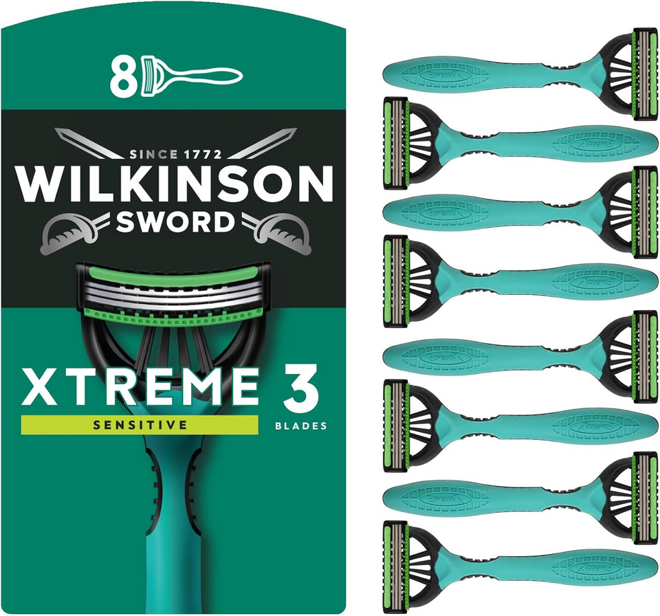 WILKINSON SWORD - Xtreme 3 For Men | Sensitive | Pack of 16 Disposable Razors