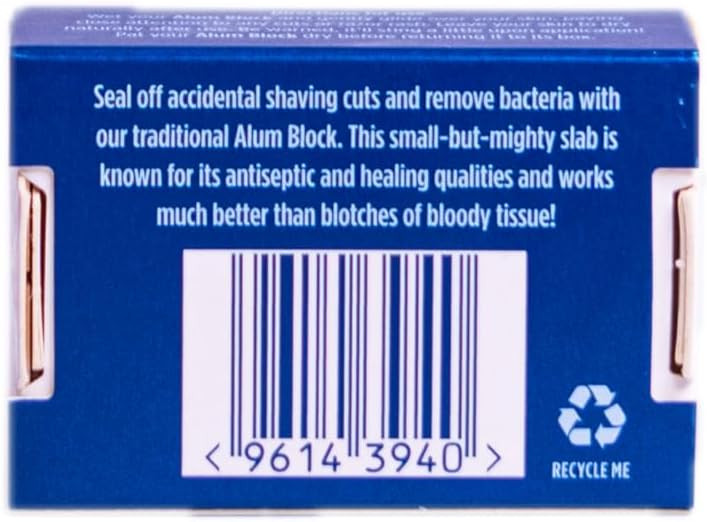 The Bluebeards Revenge, Alum Block, After Shave Styptic Treatment To Soothe Skin and Stems Bleeding, Duo Pack