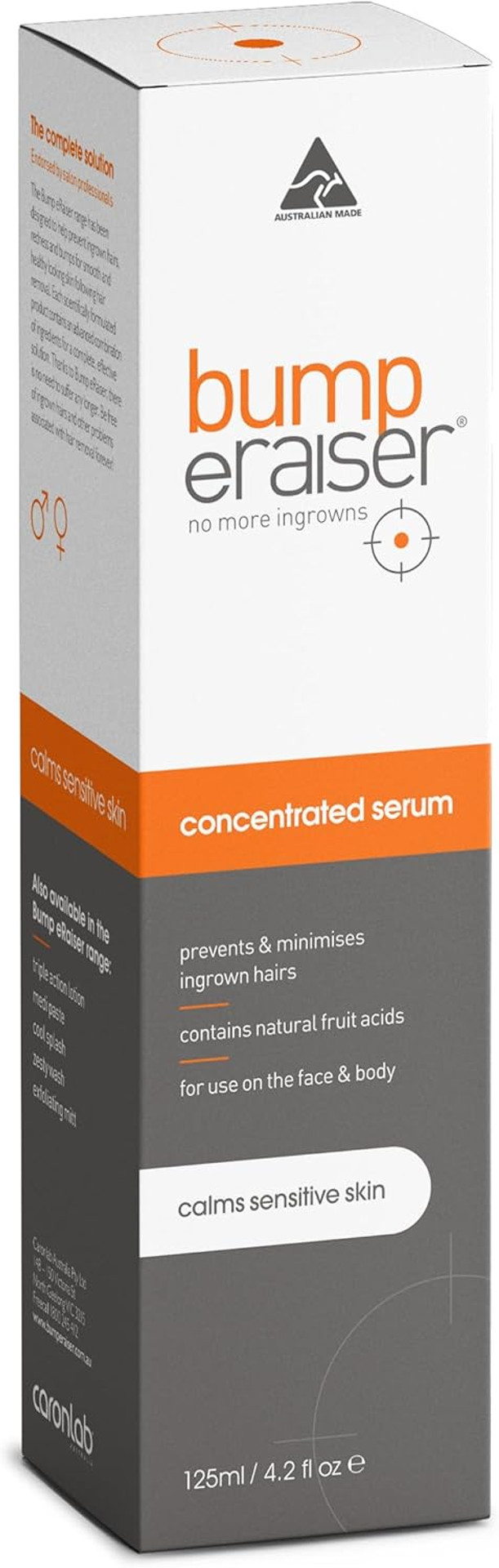 Bump Eraiser Concentrated Ingrown Hair Serum 125ml for Ingrown Hair Treatment, Razor Burns and Razor Bumps Bump Eraiser Concentrated Ingrown Hair Serum 125ml for Ingrown Hair Treatment, Razor Burns and Razor Bumps