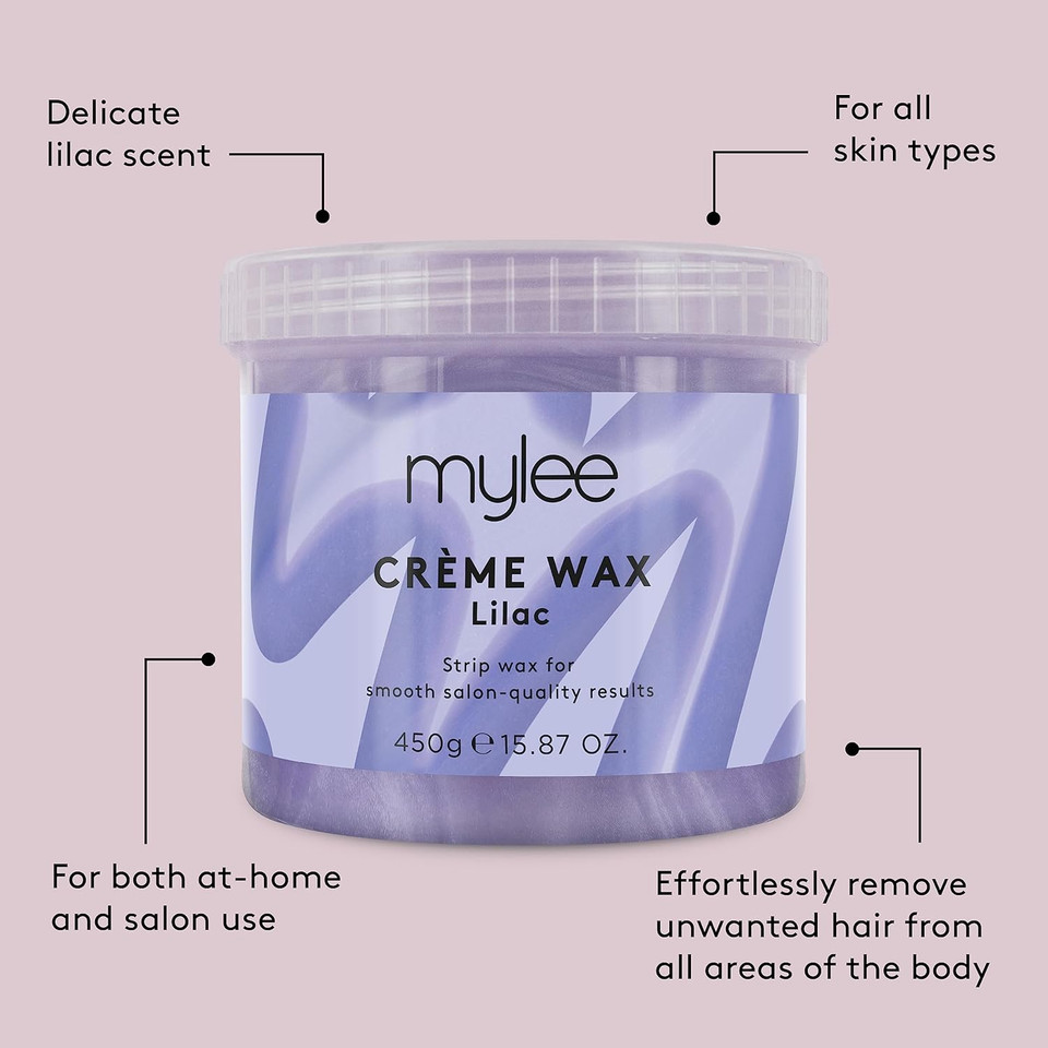Mylee Honey Soft Creme Wax for Sensitive Skin 450g, Wax Heater Friendly, Ideal for All Body Area Stubborn Coarse Hair Removal