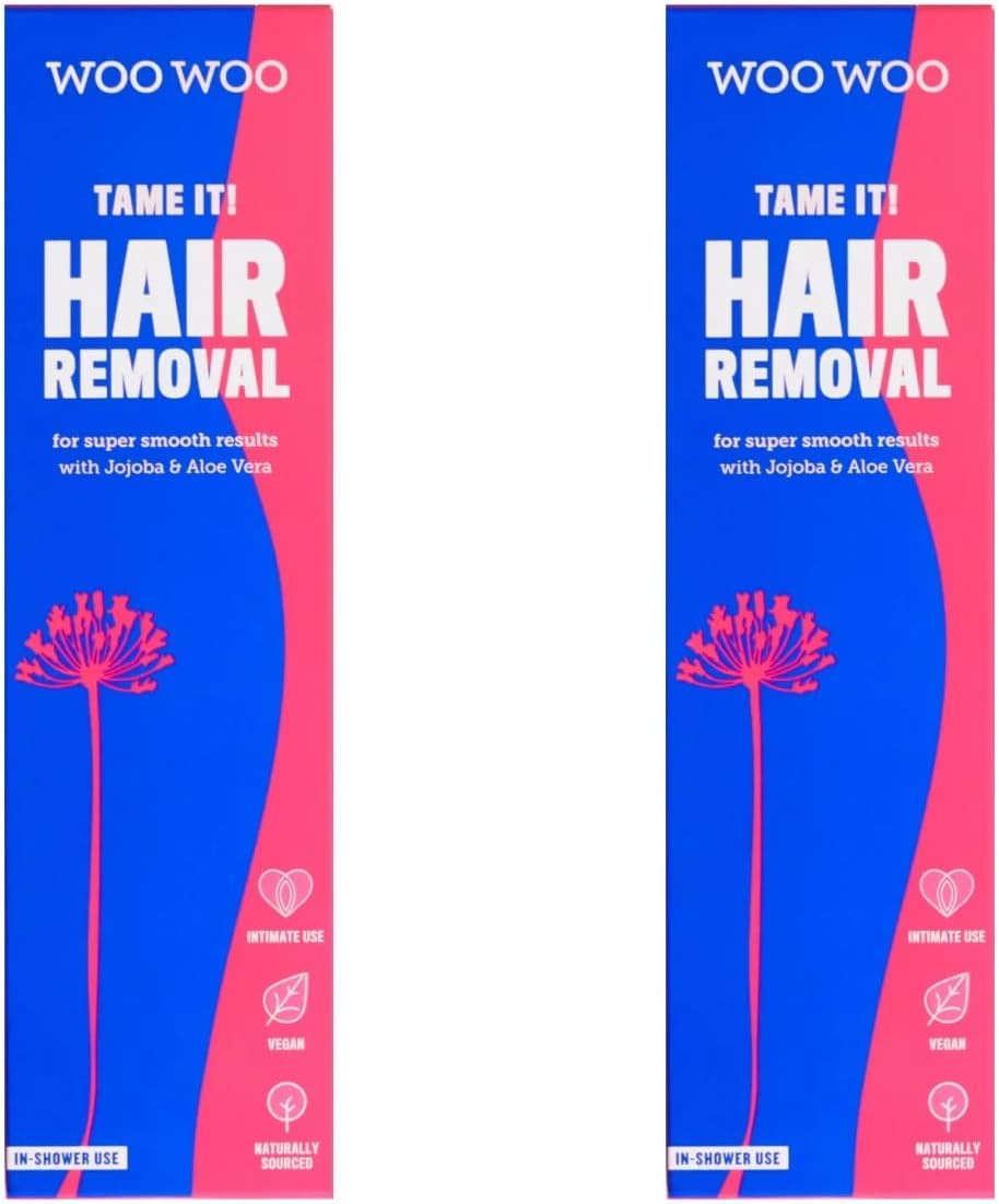 WooWoo Tame It! Natural Intimate Hair Removal Cream 50 ml (Pack of 2)