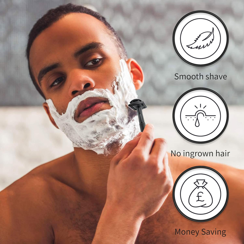 Bambaw Metal Safety Razor for Women - Rose Gold Womens Razor - No Blade Included