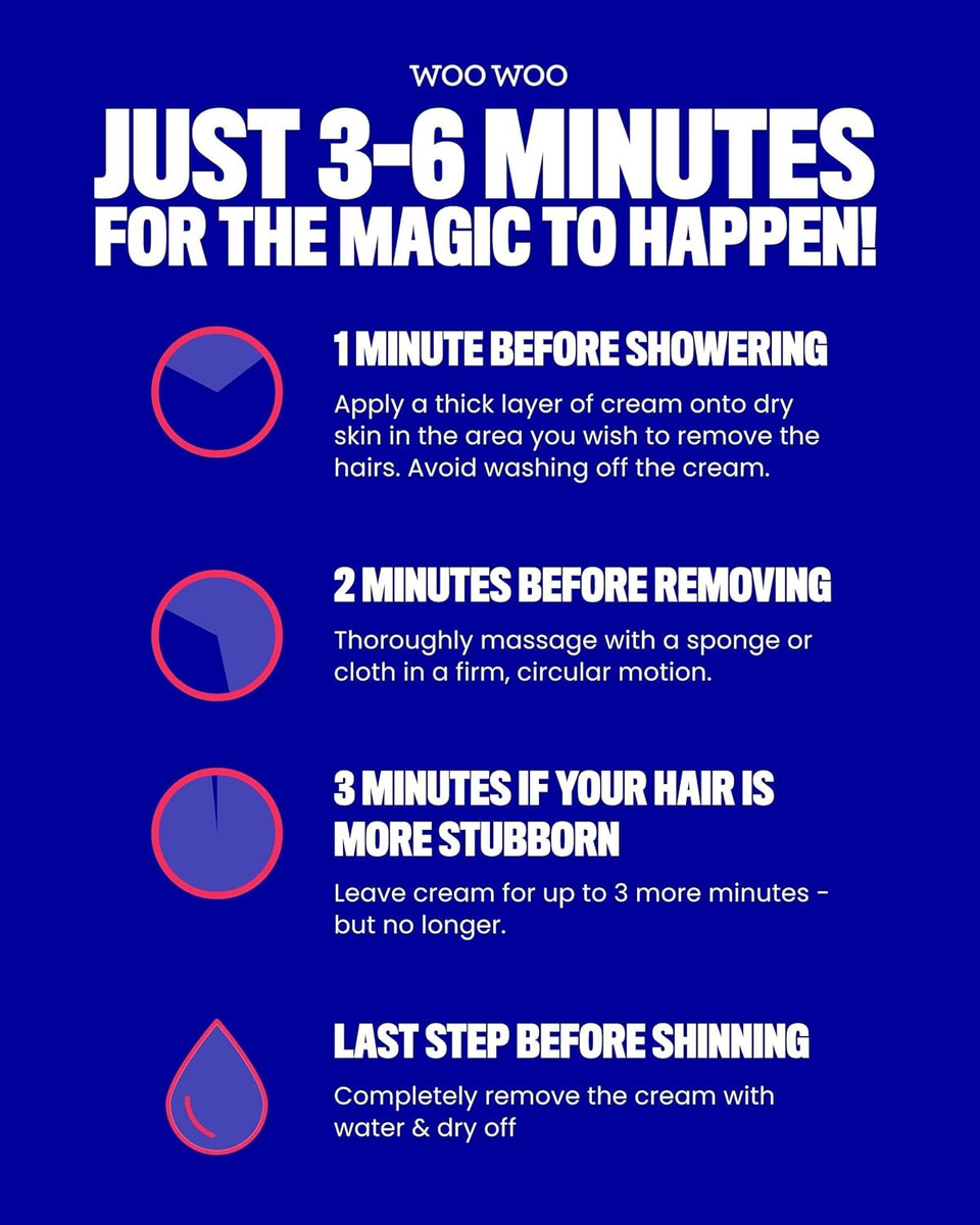 WooWoo Tame It! Vegan Intimate Hair Removal Cream 100 ml (Pack of 2)