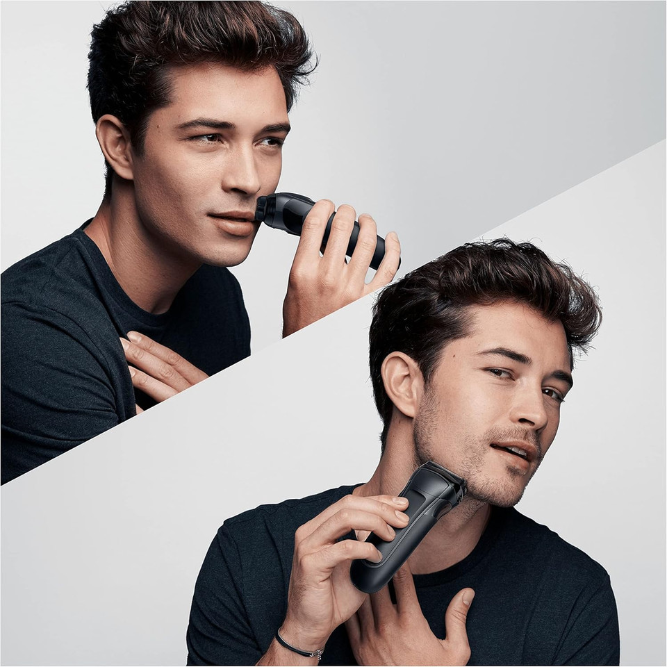 Braun Series 3 ProSkin Electric Shaver, Electric Razor for Men With Pop Up Precision Trimmer, Cordless, Wet and Dry, Close Shave, Gifts For Men, UK 2 Pin Plug, 3020s, Black Razor