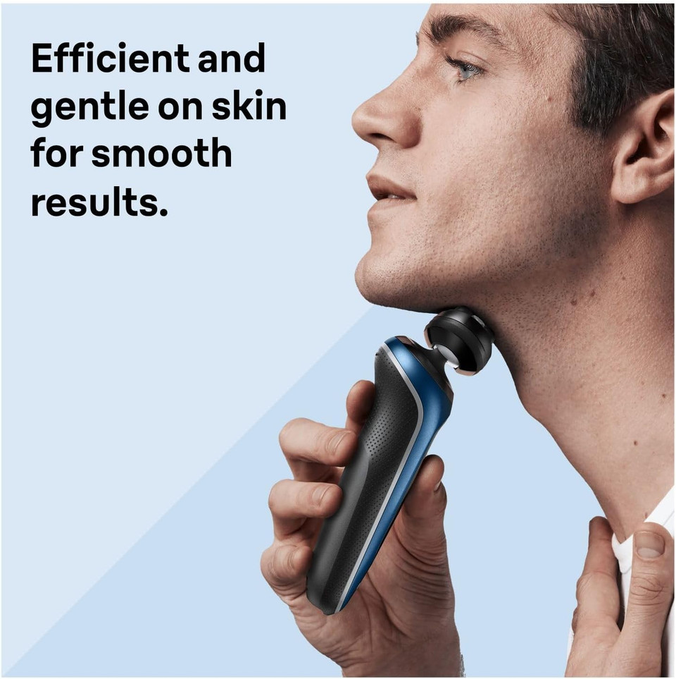 Braun Series 6 Electric Shaver for Men, Wet & Dry Razor with 4in1 SmartCare Center, Beard Trimmer & Body Groomer Attachments, 100% Waterproof, 60min Runtime, Made in Germany, Model 62-S7650CC, Silver