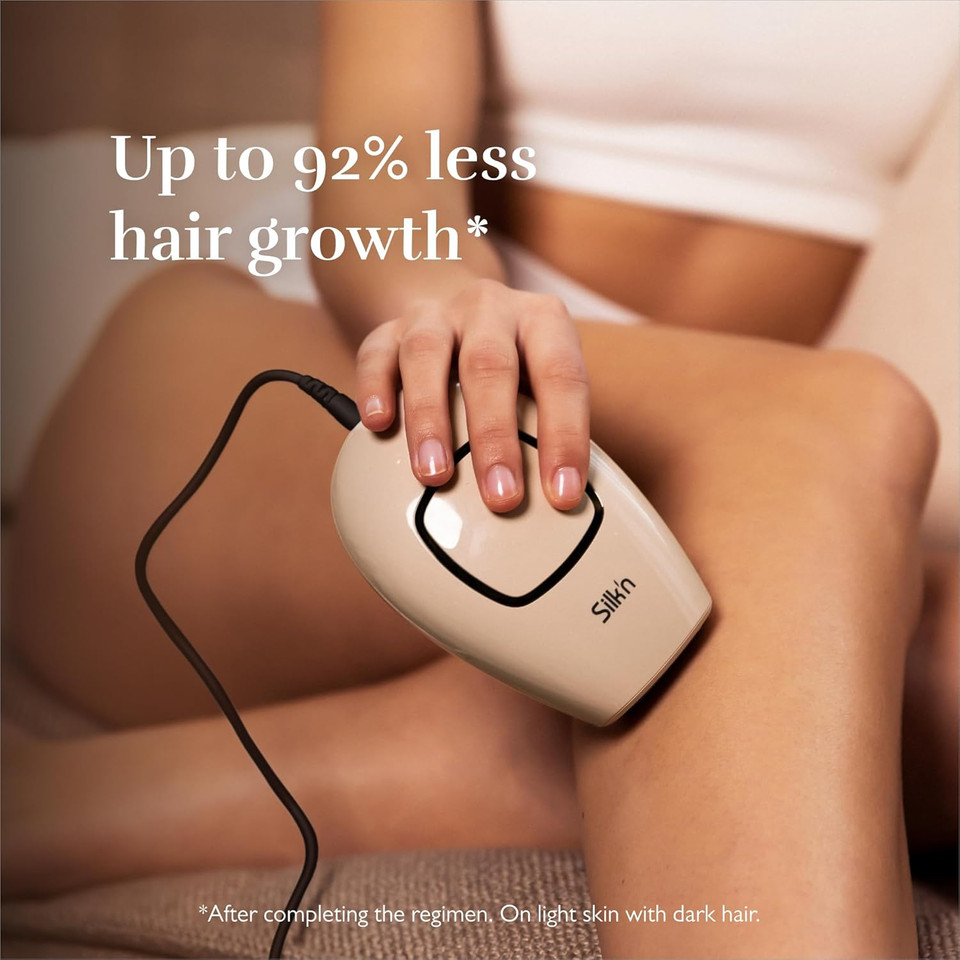Silk'n Hair Remover for Women and Men - Infinity Fast - IPL Hair Removal Device with eHPL Technology - for Facial Hair, Bikini line and Rest of Body - Suitable or All Skin Tones - Ultra-Fast - Rose