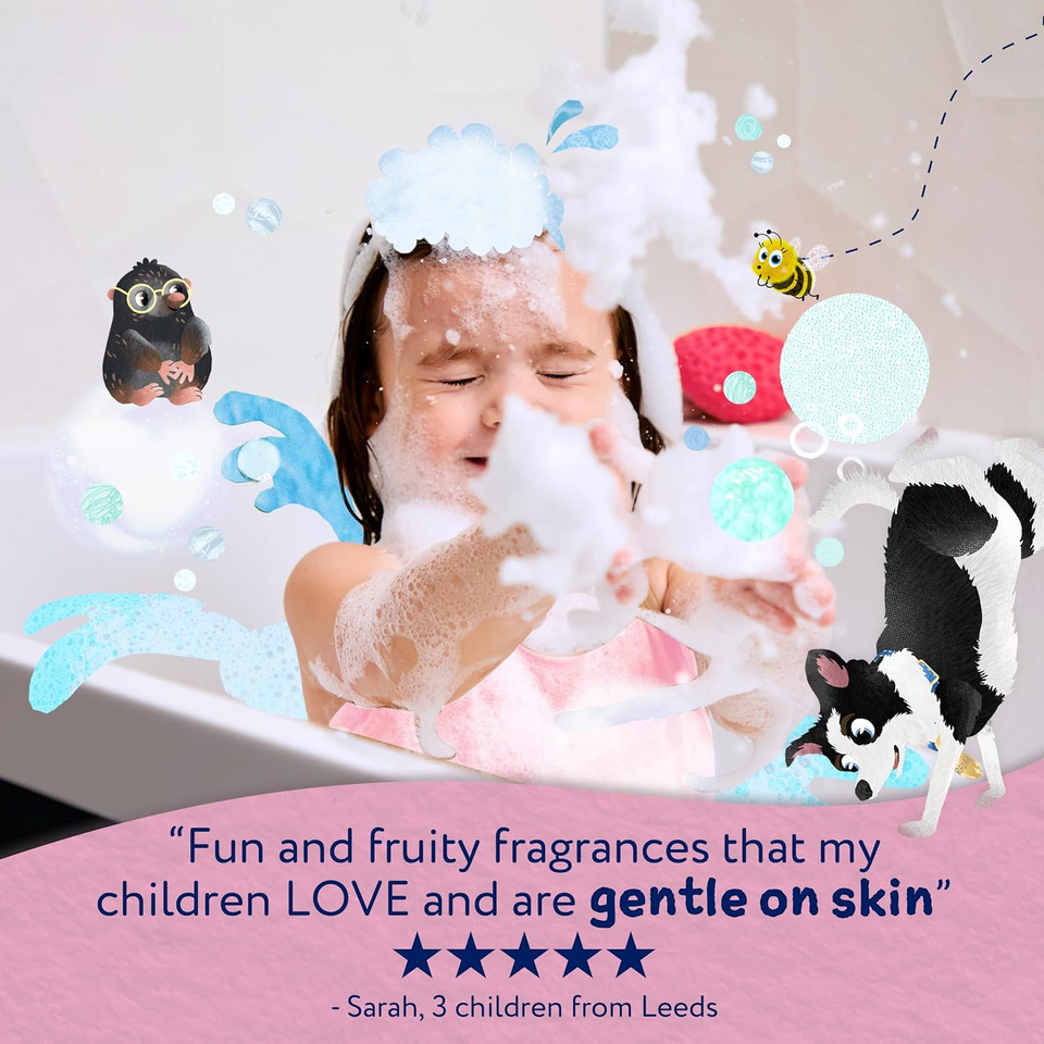 Childs Farm Kids Bubble Bath, Cherry | Gently Cleanses & Soothes | Suitable for Dry, Sensitive Skin, 250ml