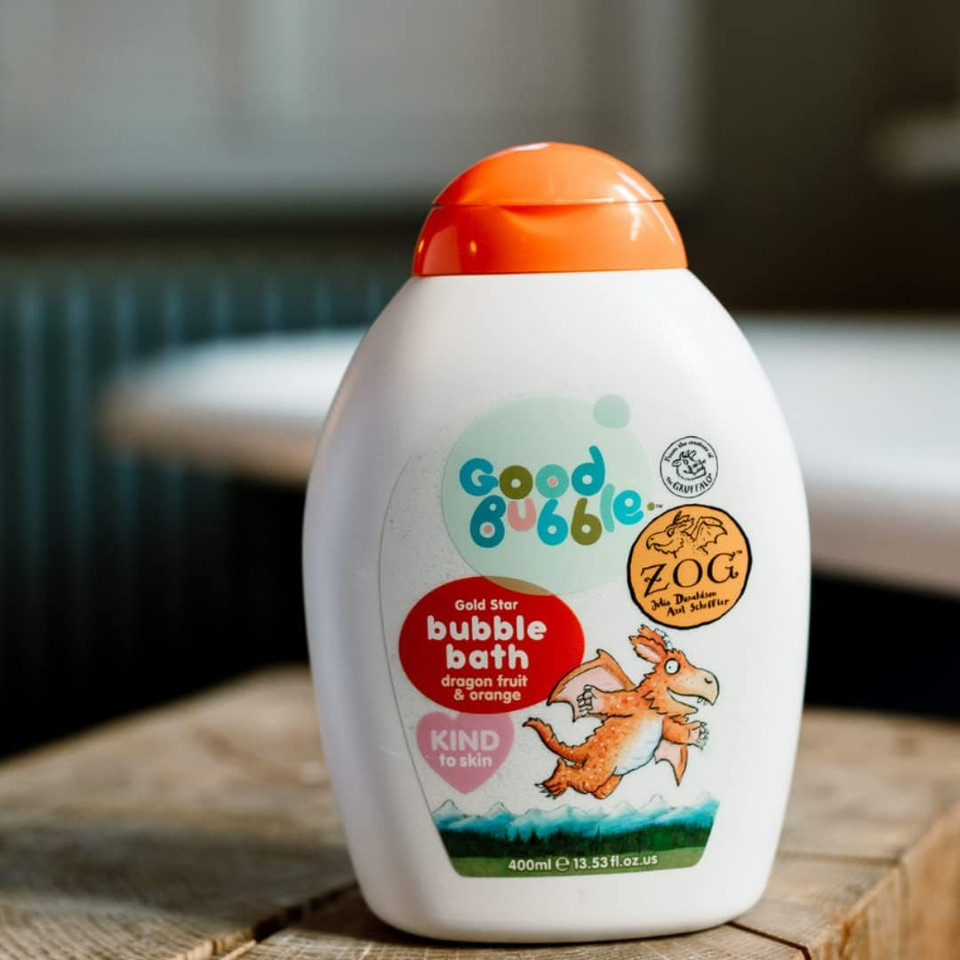 Good Bubble Zog Bubble Bath with Dragon Fruit & Orange - for Baby, Sensitive & Eczema-Prone Skin - Vegan-Friendly for Toddlers 400ml