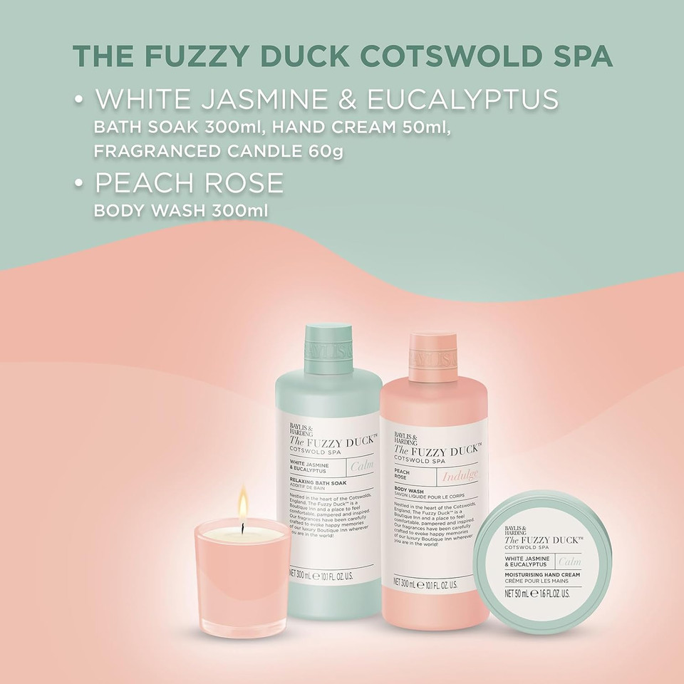 Baylis & Harding The Fuzzy Duck Cotswold Spa Luxury Bath Infusions Gift Set - Vegan Friendly (Pack of 1)