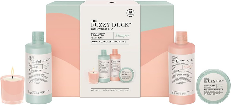 Baylis & Harding The Fuzzy Duck Cotswold Spa Luxury Bath Infusions Gift Set - Vegan Friendly (Pack of 1)