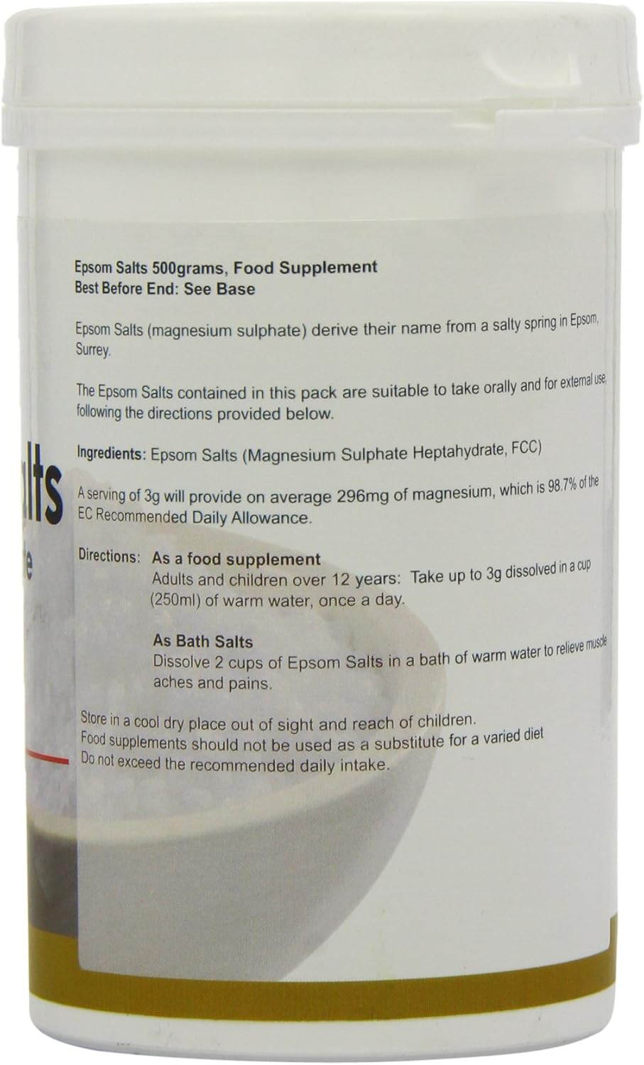 Power Health 500g Epsom Salts