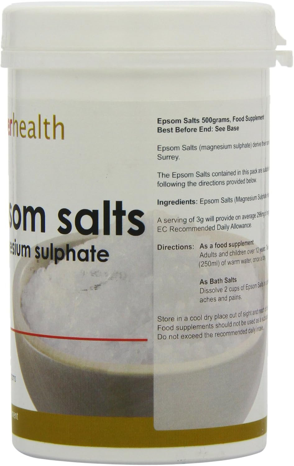 Power Health 500g Epsom Salts