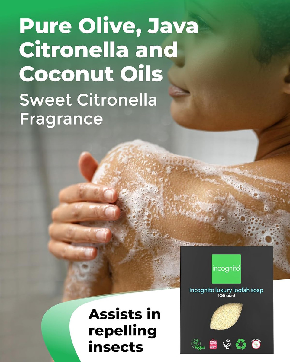 Incognito Less Mosquito Luxury Loofah and Soap