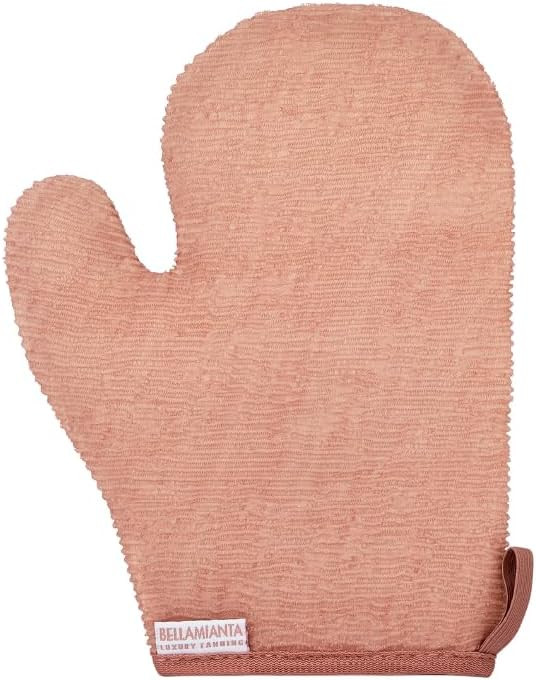 Bellamianta Luxury Deep Exfoliating Mitt - Body Scrub Exfoliator Glove for Cleansing, Dead Skin Removal, Revitalising Skin and Fake Tan Preparation - Ultimate Home Self-Tanning Mitt