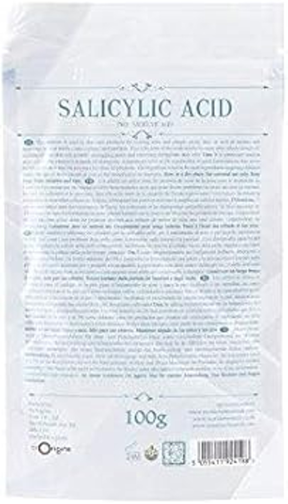 Mystic Moments | Salicylic Acid Powder 100g Pure & Natural Vegan GMO Free