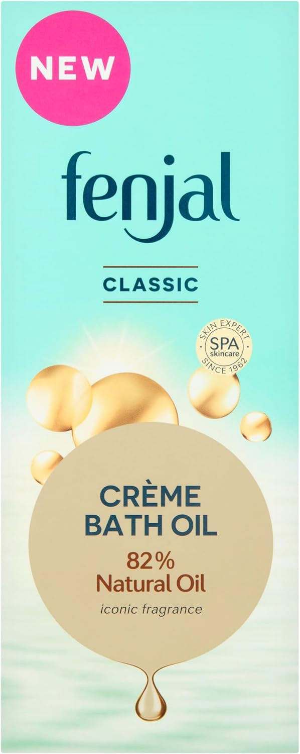 FENJAL Classic Luxury Creme Bath Oil - 200ml,Cleanses and Nourishes Your Skin