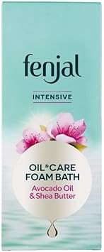 Fenjal Intensive Oil & Care Foam Bath, Luxurious Bubbles, Nourished Skin, Bergamot & Vanilla, 200 ml
