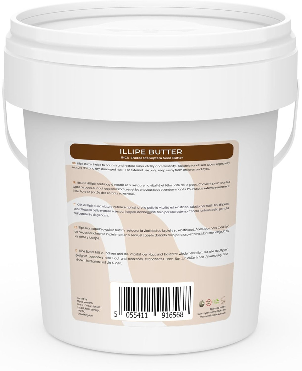 Mystic Moments | Illipe Butter 500g - Pure & Natural Cosmetic Butters Vegan GMO Free