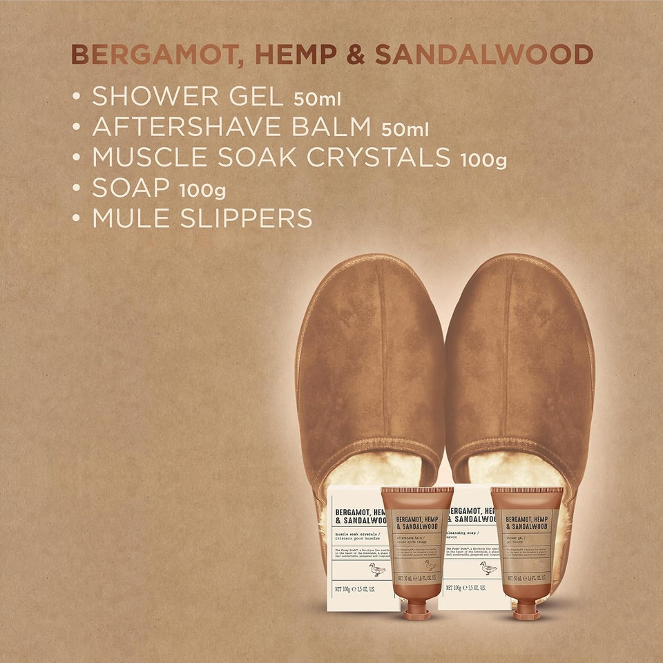 Baylis & Harding Bergamot, Hemp & Sandalwood Refreshing Wash Kit Gift Set - Vegan Friendly (Pack of 1)