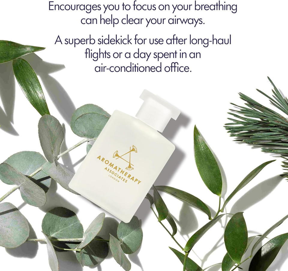 Aromatherapy Associates Bath and Shower Oil, Luxury Spa, Natural Bath, Bath Oil, Vegan, Cruelty Free, Environment Friendly (Support Breathe Bath and Shower Oil 55ml)