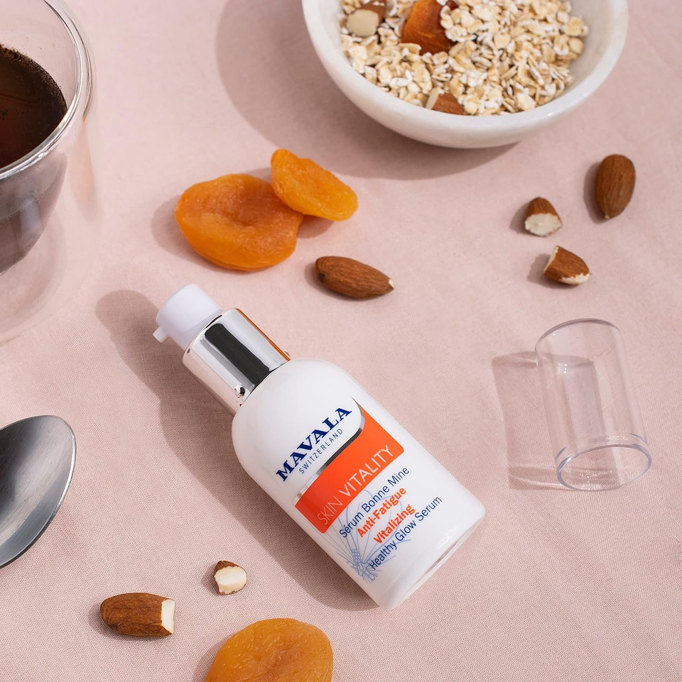 Skin Vitality Healthy Glow Serum | Anti-Fatigue Formula Revitalizes, Protects Skin | Vitamin C, Apricot Oil | For Energized, Radiant Complexion | 1.0 Oz