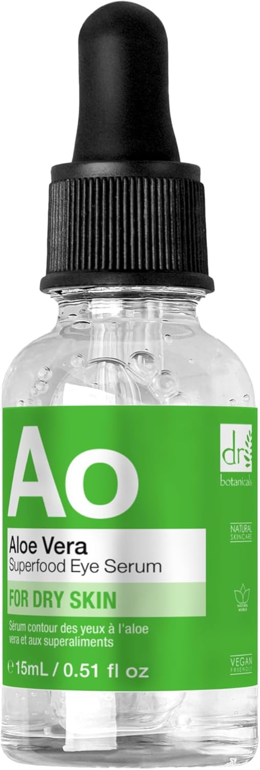 Dr Botanicals Aloe Vera Eye Serum, 15ml | Eye Serum for Dark Circles and Puffiness