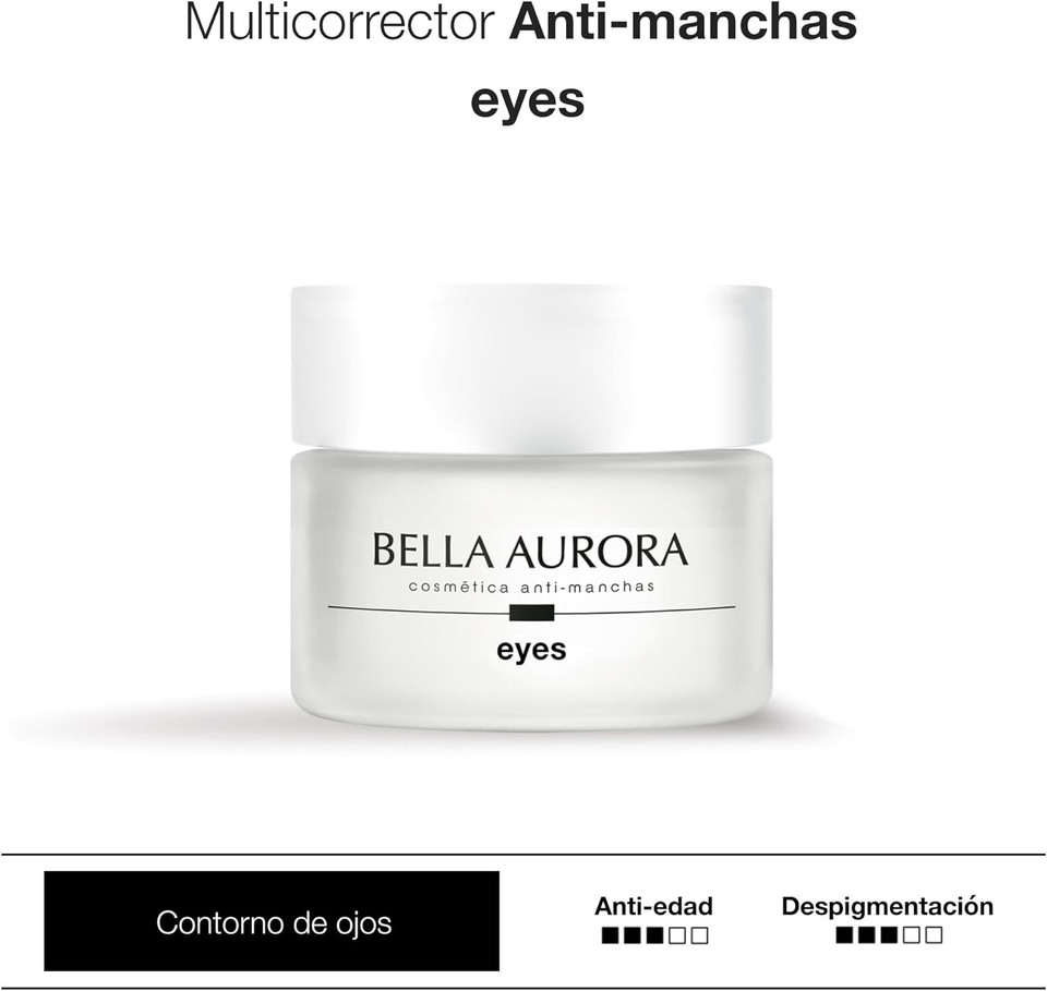 Bella Aurora, PigmentStop Eyes, Eye Contour Depigmenting Cream, Lifts Droopy Eyelids, Smooths Wrinkles, Lightens Dark Circles, Reduces Puffiness, Reduces Dark Spots, Moisturising, 15ml (Eye Cream)