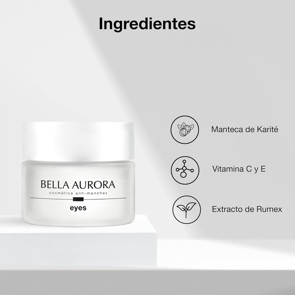 Bella Aurora, PigmentStop Eyes, Eye Contour Depigmenting Cream, Lifts Droopy Eyelids, Smooths Wrinkles, Lightens Dark Circles, Reduces Puffiness, Reduces Dark Spots, Moisturising, 15ml (Eye Cream)