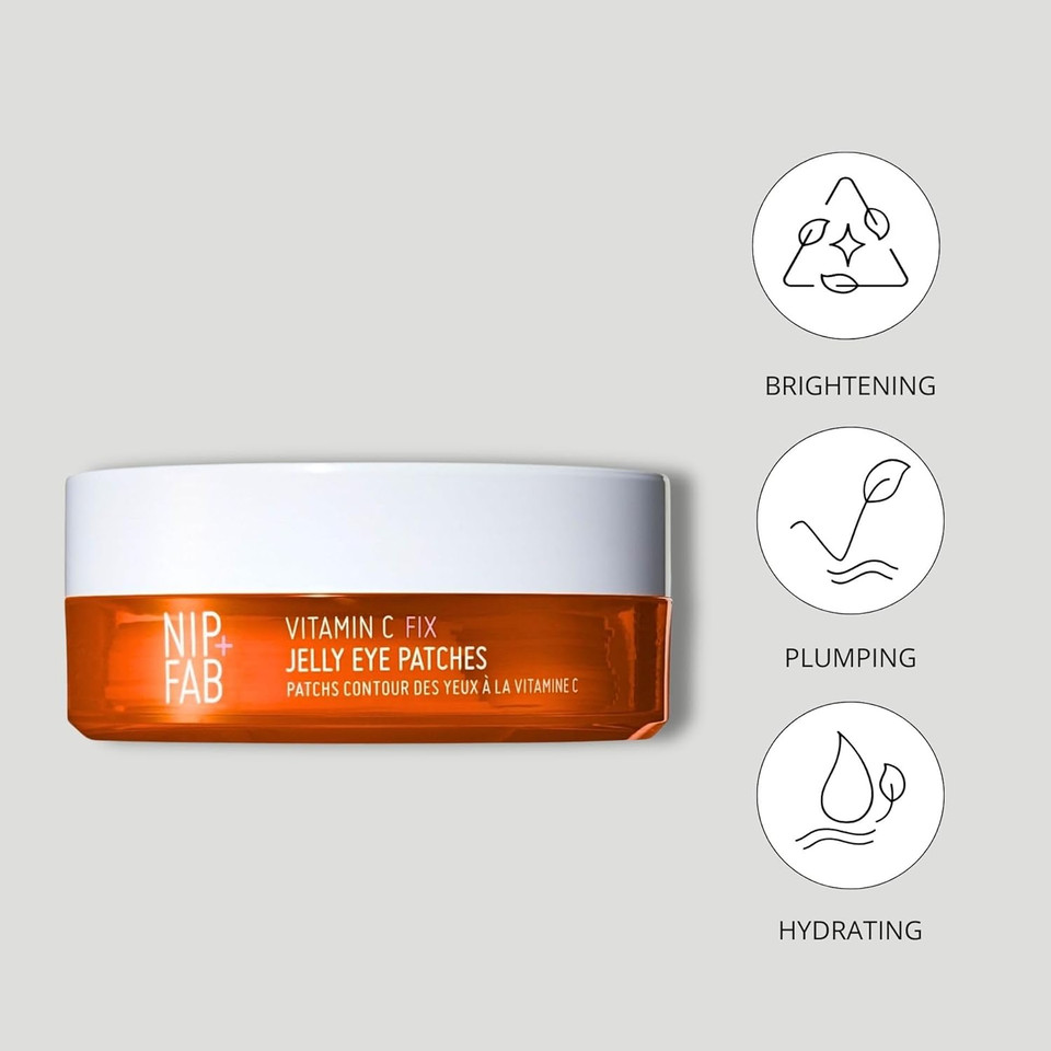 Nip + Fab Jelly Eye Patches for Under Eye, Plumping and Rehydrating, Remove Signs of Tiredness, Instantly Reduce the Appearance of Wrinkles