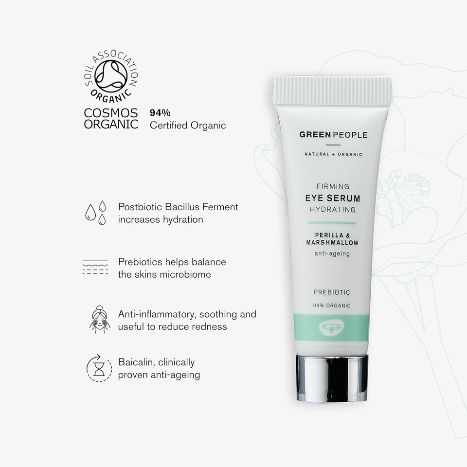 Green People Firming Eye Serum - Natural & Organic - Paraben & Alcohol Free - Cruelty Free & Vegan, 10ml