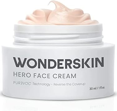 Wonderskin Purevoc Eye Cream for Dark Circles and Puffiness 0.5 Oz - Under Eye Cream for Women and Men with Mango & Shea Butter, Squalane - Fragrance-Free