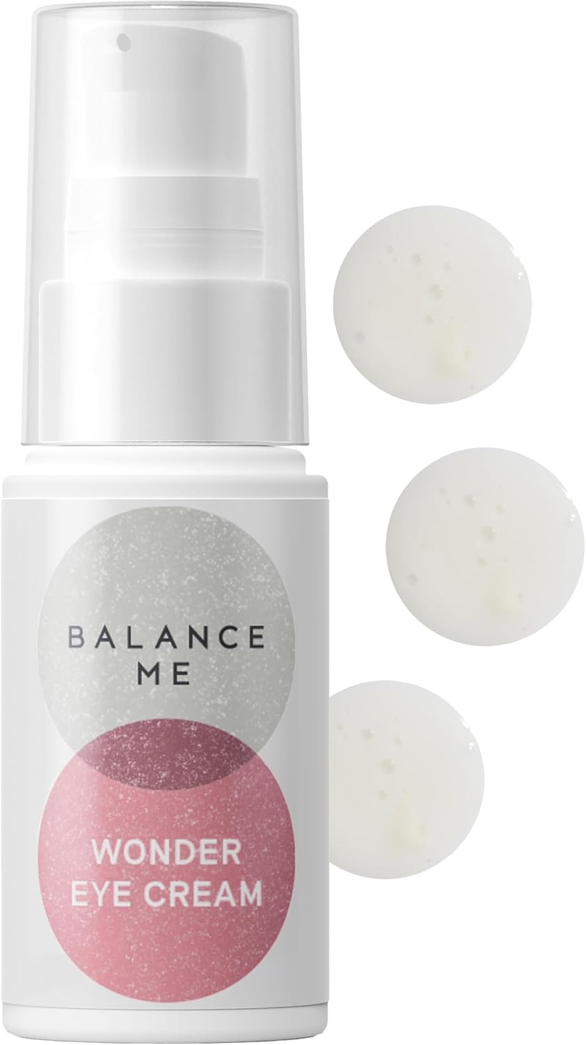 Balance Me Wonder Eye Cream 15ml, Anti Aging Eye Gel with Hyaluronic Acid, Reduces Dark Circles, Puffiness and Hydrates Under Eye