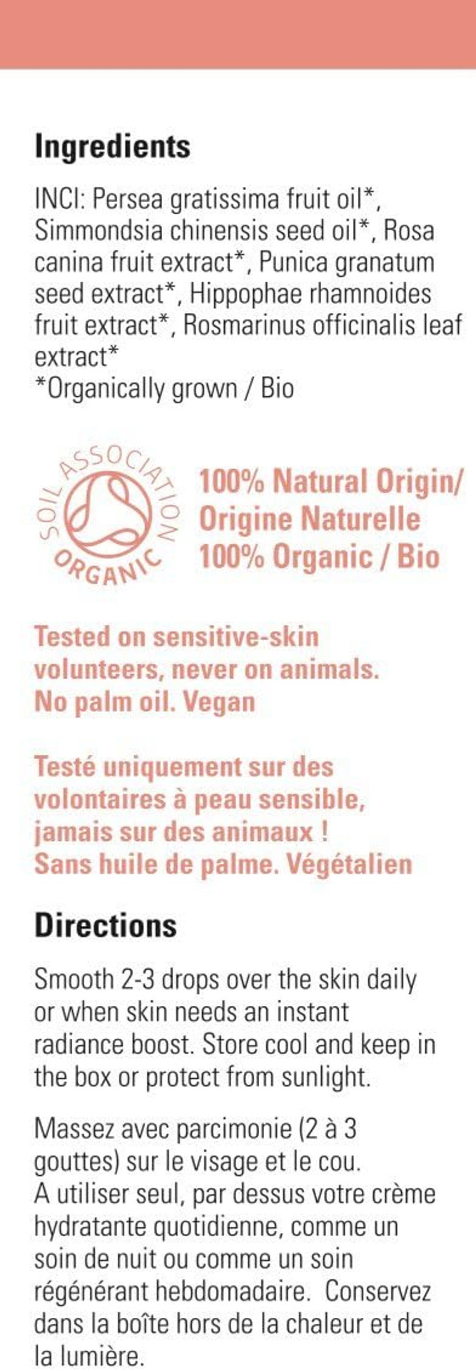 Odylique - Face Oil Organic 30ml  Superfruit Concentrate - Naturally Rich In Vitamin C  Face Serum For Dry Skin