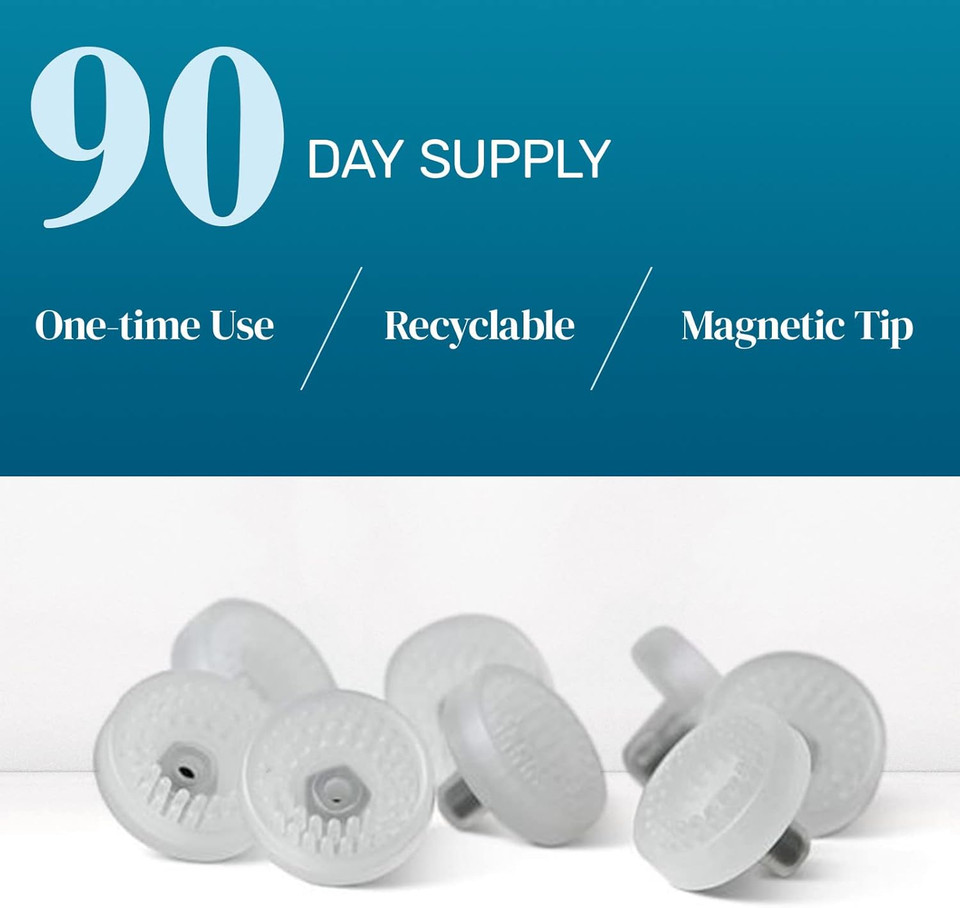 Nulids at-Home Dry Eye Treatment Tip Replacements x90 - 90 Individual Replacement Soft Tips For The Nulids Convenient & Easy To Use Handheld Device For Relief From Dry Eye, Blepharitis, MGD Symptoms