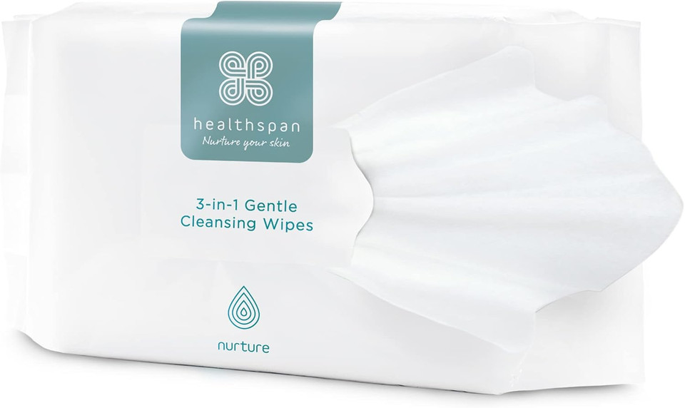 Healthspan 3-in-1 Gentle Cleansing Wipes (25 Wipes) | Remove Make-up, Cleanse & Tone | Enriched with Soothing Aloe Vera | Suitable For All Skin Types Healthspan 3-in-1 Gentle Cleansing Wipes (25 Wipes) | Remove Make-up, Cleanse & Tone | Enriched with Soothing Aloe Vera | Suitable For All Skin Types